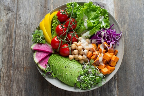 Photo of beautifully arranged food